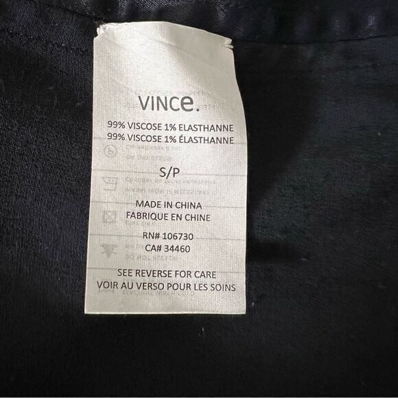 Vince Shift Dress Womens Small Navy Blue Sleeveless V-Neck Viscose Blend Pockets - Picture 10 of 13